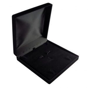 26ES - Estojo Caixinha Veludo Quadrado para Conjunto