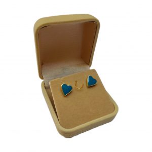 2EP-C - Estojo Caixinha Veludo Colorido para Brinco, Corrente e Pingente