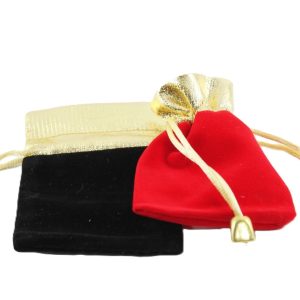 257-42 - Saquinho de Veludo com Lurex - Pacote com 10 Unidades