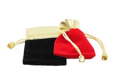257-42 - Saquinho de Veludo com Lurex - Pacote com 10 Unidades