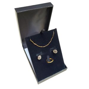 SC15ES - Estojo Courino Liso para Corrente/Brinco/Anel