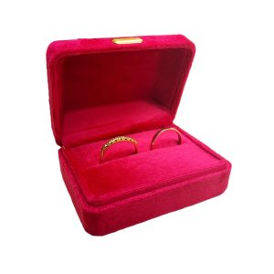 0612 – Estojo Caixinha Embalagem Veludo para Alianças