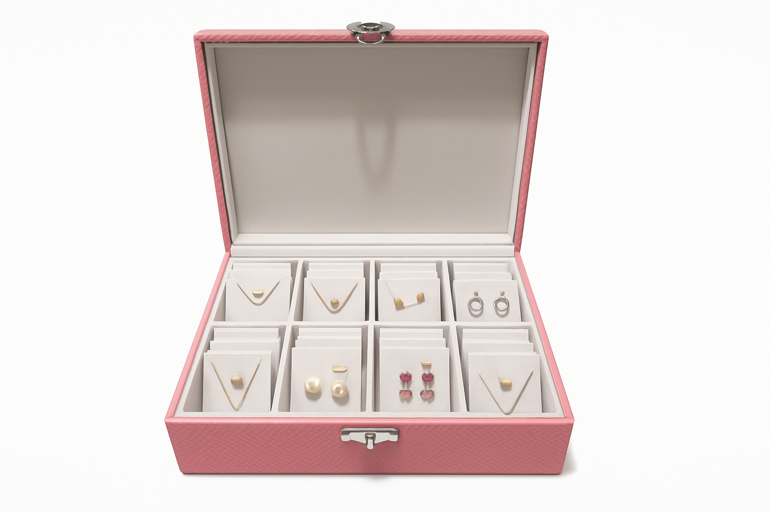 0003T - Maleta com 40 TAG's para Brincos ou Corrente 20x26x8cm